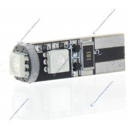 Bulb 3 LED SMD canbus red - T10 W5W