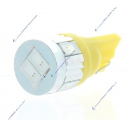Lampadina SG a 6 LED - W5W - Arancione - T10 - Lampeggiante a LED - Flash 12V ad alta potenza