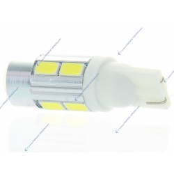 10 LED SG bulb - W5W - White - T10 12V car lamp