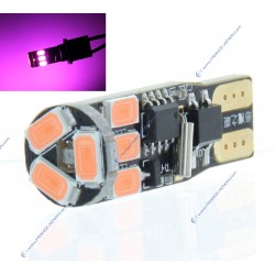 9 LED SMD ROSA Glühbirne – W5W – Strobo 12V LED-Blitzlampe T10