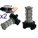 2 x Ampoules 18 SMD Orange - PY24W - Blanc
