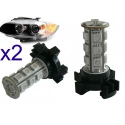 2 x Ampoules 21 LED SMD - PS19W / PSX24W- Blanc - Audi A3 8P