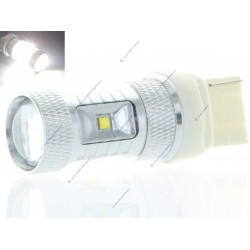 6 LED CREE 30W bulb - W21/5W - High-end 12V Double intensity White