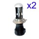 2 x lâmpadas H4-3 35W 6000K Bi-xenon para kit HID