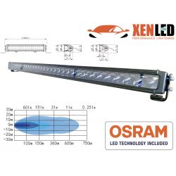 Barre LED XENLED - 1m RACER 150W - 9000Lms LED OSRAM - 41" / 1046mm