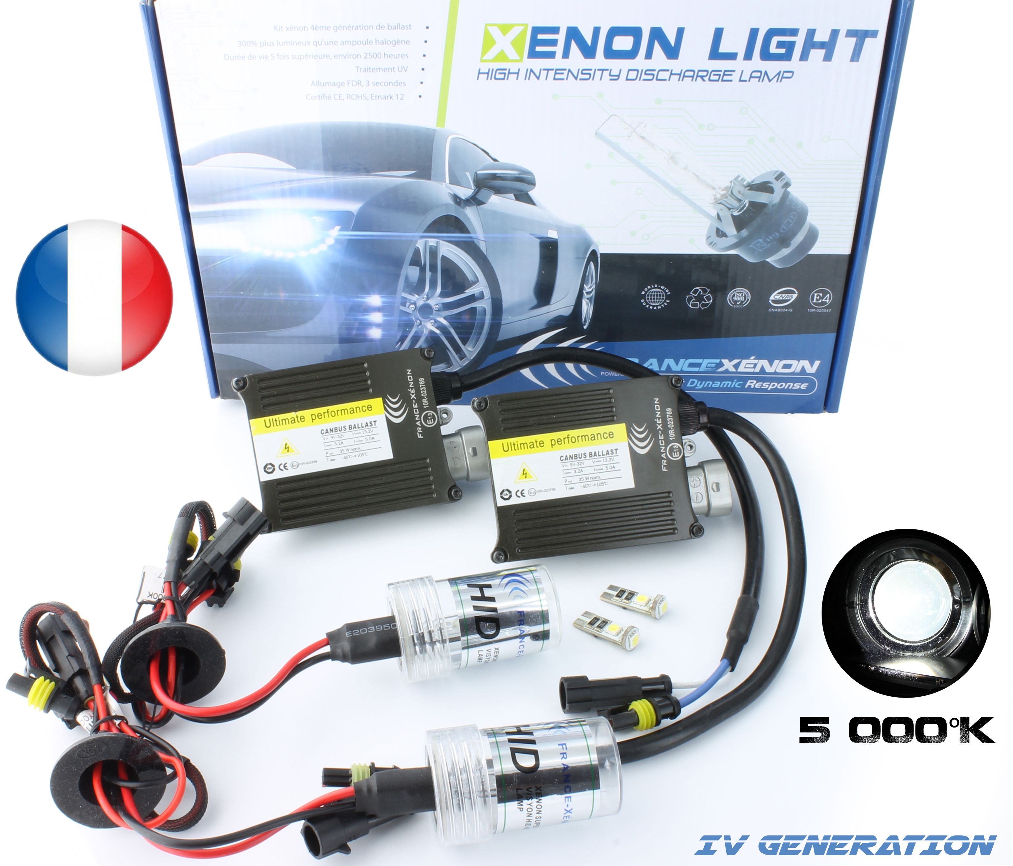 9004 5000K Xenon HID OEM Low Beam HeadLights/Bulbs For Chevy/JEEP/Nissan YR