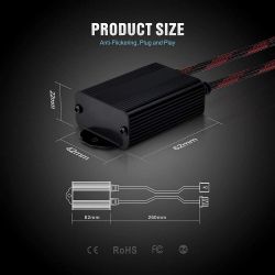 1x H13 caja LED de alta potencia antiinterferencias CANBUS para Jeep Wrangler JK 2007 - 2017 V2.0 - XENLED