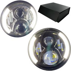 Optique LED adaptable APRILIA ETX 125 (PH) - Homologué 7 pouces 40W 4500Lms