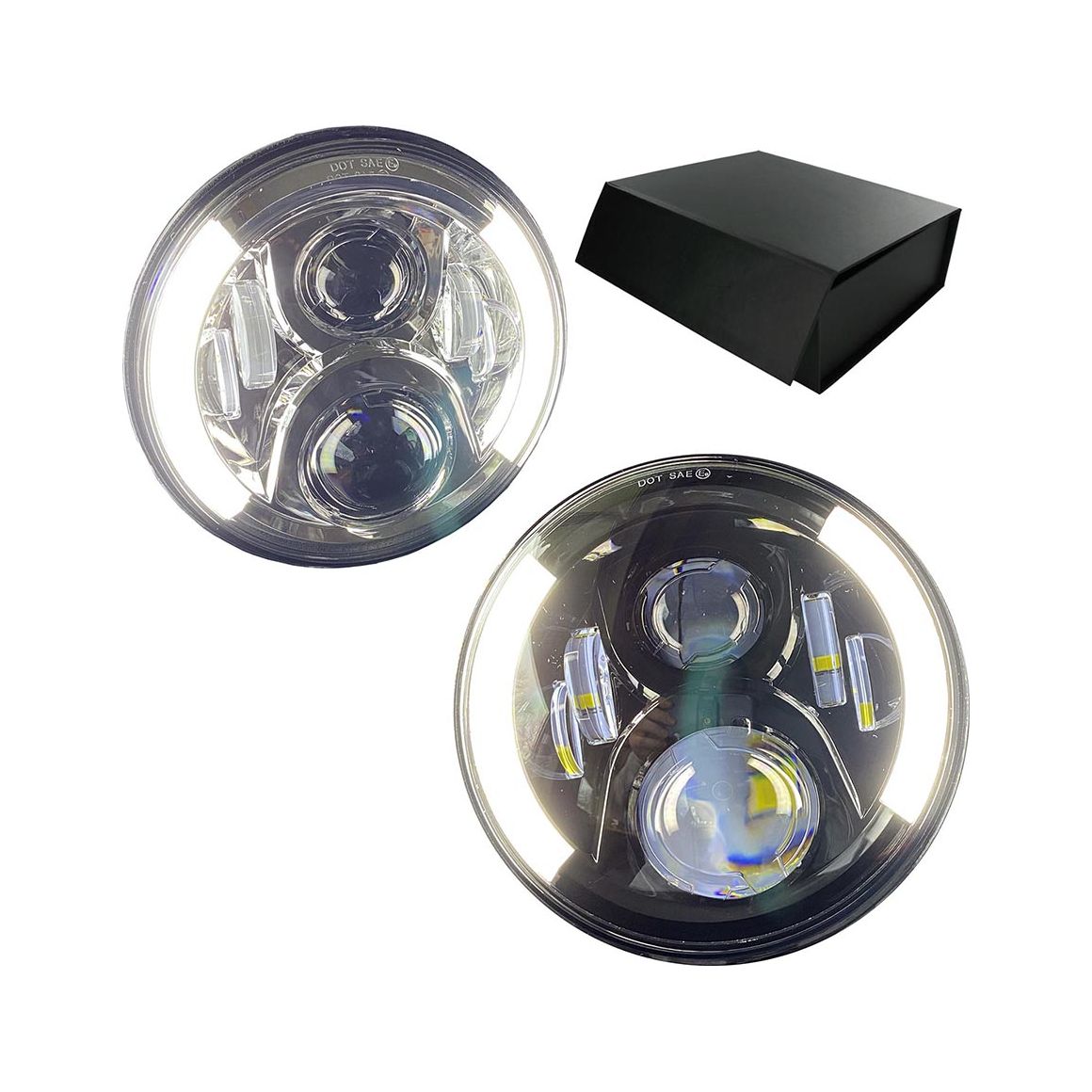 Optique LED adaptable HARLEY DAVIDSON Street Glide 1800 CVO - Homologué 7 pouces 40W 4500Lms