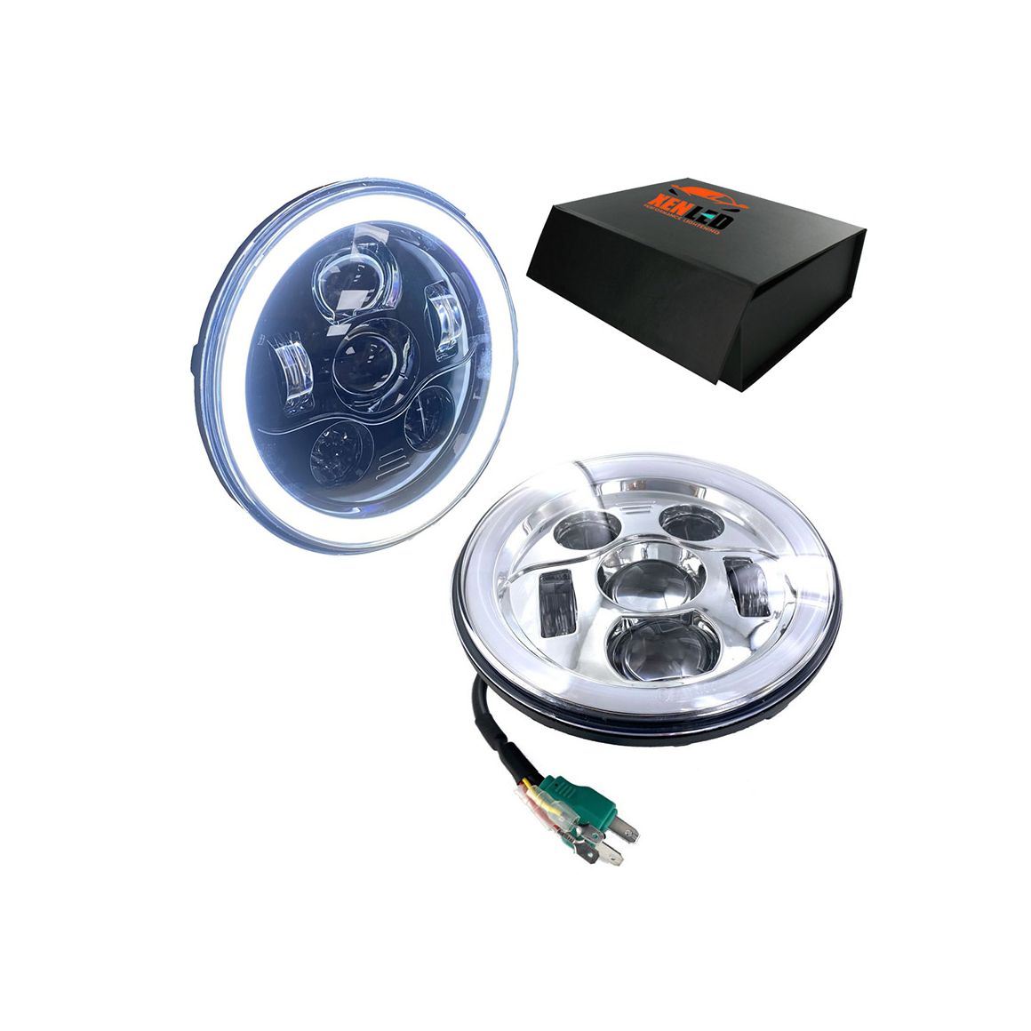 Optique LED Performance SUZUKI GSX 600 F (AJ3113) - Homologué 7 pouces 40W 6 Lentilles