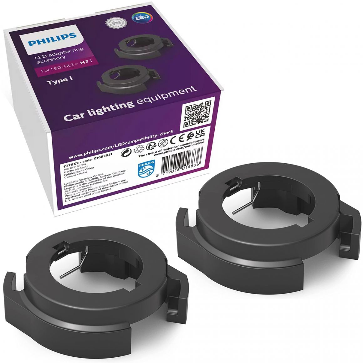 Adapterring-Kit LED Philips PRO6000 Typ I - 11179X2