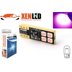 1 x LED-Birne W5W 4-rosa Super canbus 160lms xenled