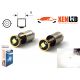 2 x BULBS T4W 3-LED Super Canbus 400Lms XENLED - GOLD - BA9S