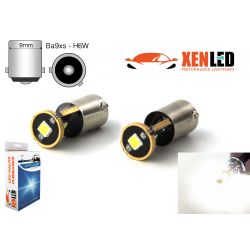 2 x BOMBILLAS H6W 3-LED Super Canbus 400Lms XENLED - ORO - BAX9S