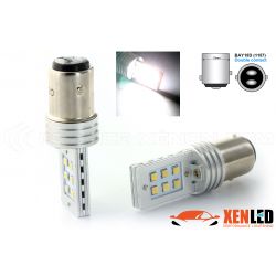 2 x Ampoules 12 LED SS HP - P21/5W - Blanc - BAY15D - 5500K