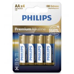 Philips LR6M4B/10 - 4 pezzi Pile AA PREMIUM ALCALINO 1,5V