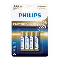 Philips LR03M4B/10    - 4 pezzi Pile AAA PREMIUM ALCALINO 1,5V