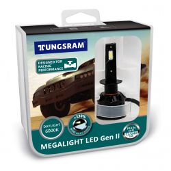H1 12/24V 20W P14.5s Megalight LED Gen II +230% 6000K NO ECE 2St. Tungsram