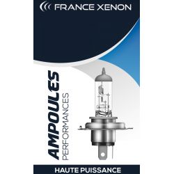 2 x Glühbirnen H4 65 / 55w 12v Herkunft - Frankreich-Xenon