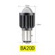 Bi-LED bulb BA20D Yellow 4D-LENS ALTERNATE - 9-32Vdc - 2500K - 4000lms - XENLED