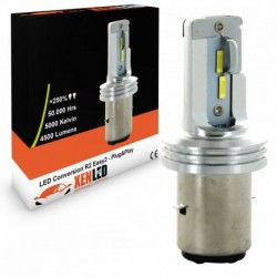 Ampoule Bi-LED S2 pour PIAGGIO/VESPA PX Lusso 150 E (VLX1T) - 5000K - 2500lms - XENLED
