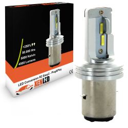 Ampoule Bi-LED S2 pour APRILIA Mojito 50 AC Cust. (TFA00) - 5000K - 2500lms - XENLED