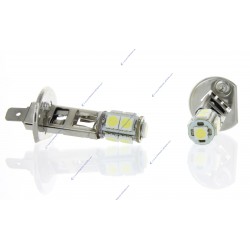 2 x H1 24V bulbs - LED SMD 9 LED - truck signaling bulb - White
