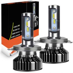 Kit bulbos H4 bi-LED FF2 ​​rotos - 5000 / 6000lms - 6000 ° K - tamaño
