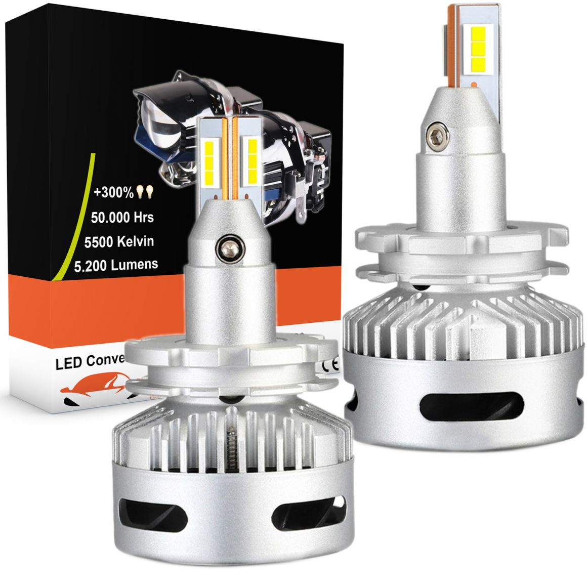 Kit 2 LED-Lampen D1S D3S N26 45W 11600Lms LED Pro - Lentikulares