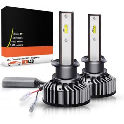 Kit AMPOULES H1 LED Ventilées FF2 - 5000Lms - 6000°K - Taille Mini