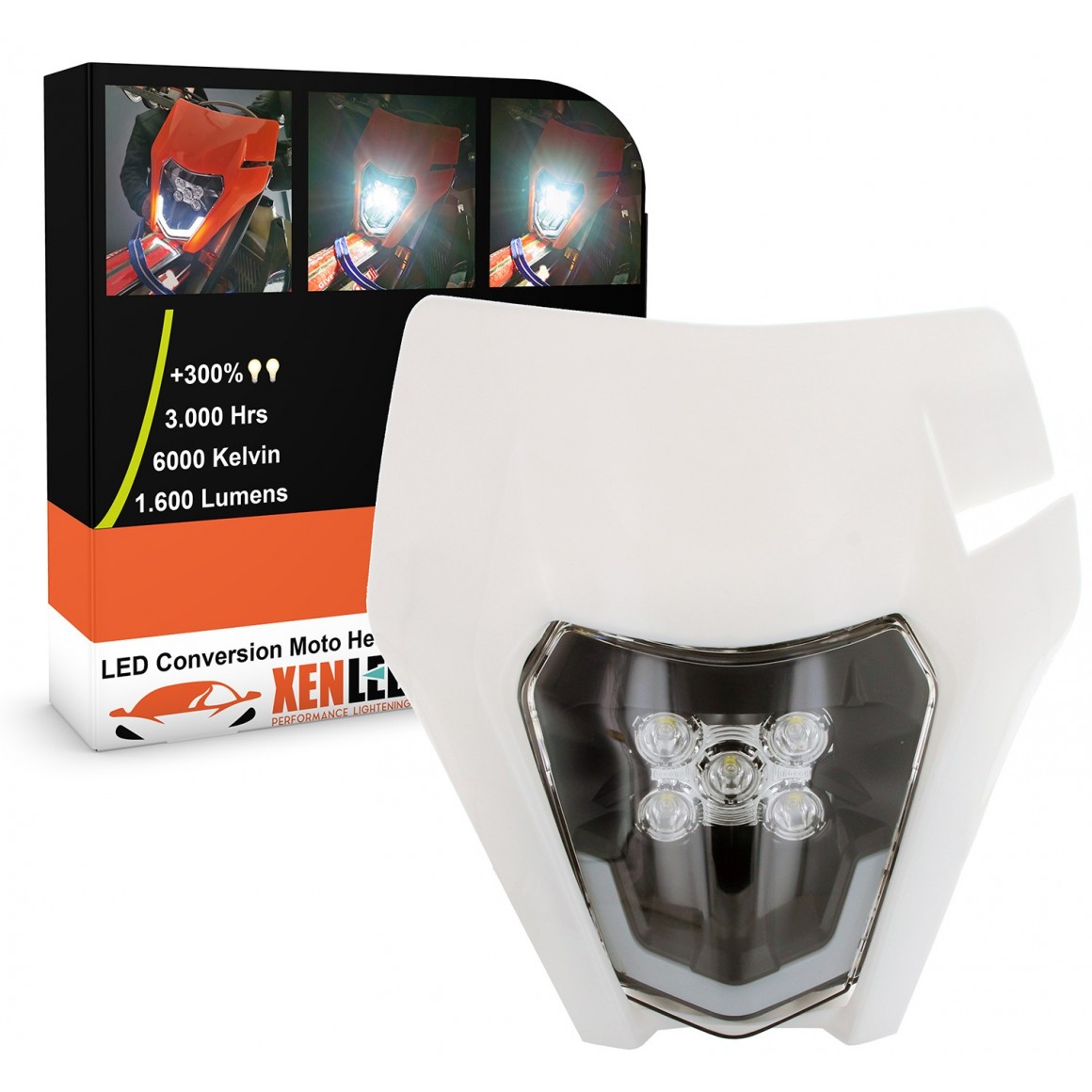 LED OPTISK BLOK - YAMAHA TT 600 S (4LW) - CV02 Evolution Series 30W HVID