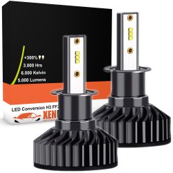 Kit LED bulbs h3 broken ff2 - 5000lms - 6000 ° K - mini size