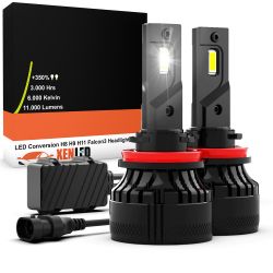 Pack Ampoules LED H8 H9 H11 FALCON3 45W - 11 000Lms réels - 9-32V