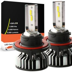 bombillas Kit H13 LED dual FF2 rotos - 5000 / 6000lms - 6000 ° K - tamaño