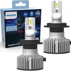2x lampes H7 pour éclairage avant LED Ultinon Pro3021 11972U3021X2 - Philips 12V et 24V
