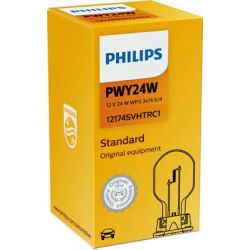1x bulb PWY24W Philips - Silver - Flashing - 12174SVHTRC1 12V 24W - Standard