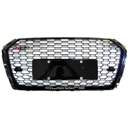 GRILLE Audi A4 B9 2017 - 2020 Look RS4 - QUATTRO Honeycomb