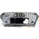 GRILLE Audi RS5 For A5 B9 2017 - 2020 Look RS5 Gray - QUATTRO Honeycomb