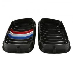 2x BMW E46 grill - Series 3 - 4 doors - 98-01 - M-color - Blue White Red