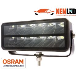 6x2,5" 60W XenLED LED-Scheinwerfer mit OSRAM LED SPOT Beam - 5040Lms LED-Leiste R10-geprüft