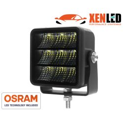 3.4² 45W XenLEd LED headlight with OSRAM WIDE beam LED - 3780Lms LED bar R10 approved
