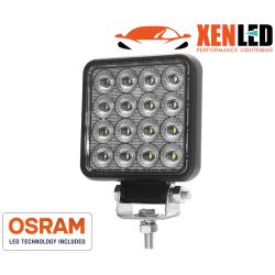 Quadratischer LED-Arbeitsscheinwerfer 24W 3200 Lms 3,7 Zoll breiter Strahl für Motorrad-LKW 4x4 - LED OSRAM