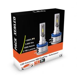 2x Ampoules H9B LED Performance2 All-in-One 2700Lms réels CANBUS - XENLED - SANS ERREUR