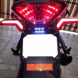 Motorbike UFO V2.0 scrolling LED indicators + brake lights - sequential