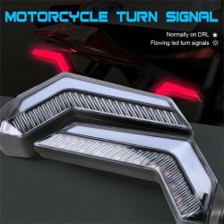 Motorrad UFO V2.0 Scrollende LED-Blinker + Bremslichter - sequentiell