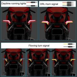 Clignotants + Feux STOP LED défilant Moto UFO V2.0 - séquentielle
