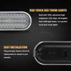 Kit di illuminazione per bagagliaio a luce led RGB per Ford F-150 F-250 2015 - 2023