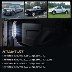 Kit di illuminazione per bagagliaio a luce led RGB per Dodge Ram 1500 a partire di 2016 (2500 / 3500....)