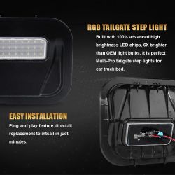 Kit di illuminazione per bagagliaio a luce led RGB per GMC Sierra & Chevrolet Silverado
