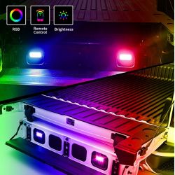 Kit de iluminación de maletero con luz Led RGB para cama de maletero para GMC Sierra & Chevrolet Silverado